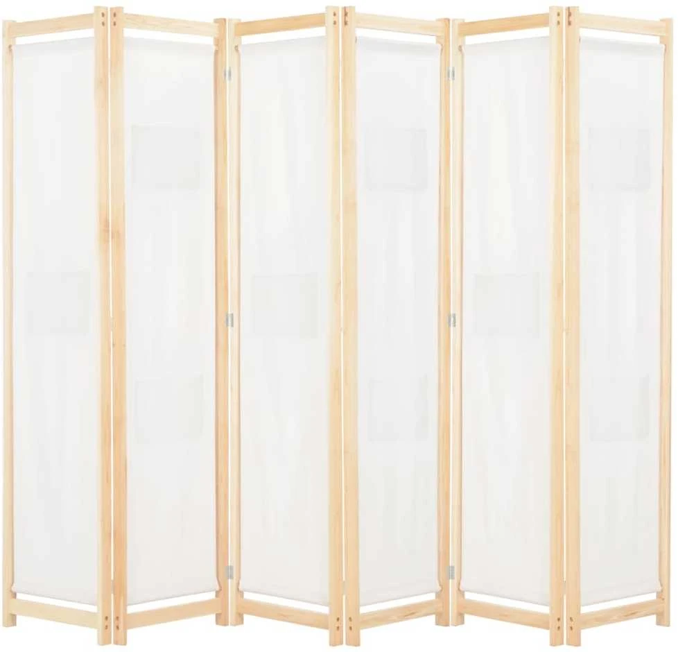 Kambario pertvara, 6 d., kreminės sp., 240x170x4cm, audinys