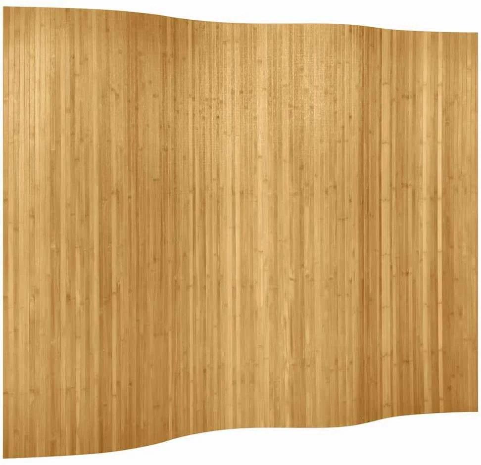 Kambario pertvara iš bambuko, natūralios spalvos, 250x165 cm