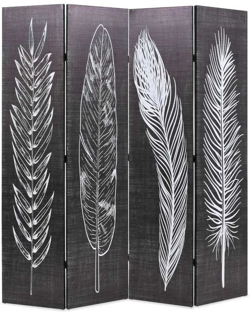 Kamb. pertvara, sulankst., 160x170cm, juod. balt. sp. plunksnos