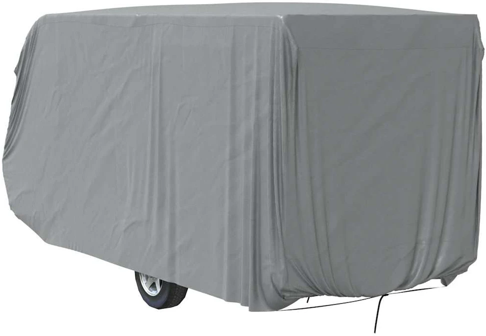 Karavano užvalkalas, pilka, 610x250x220cm, neaustinis audinys