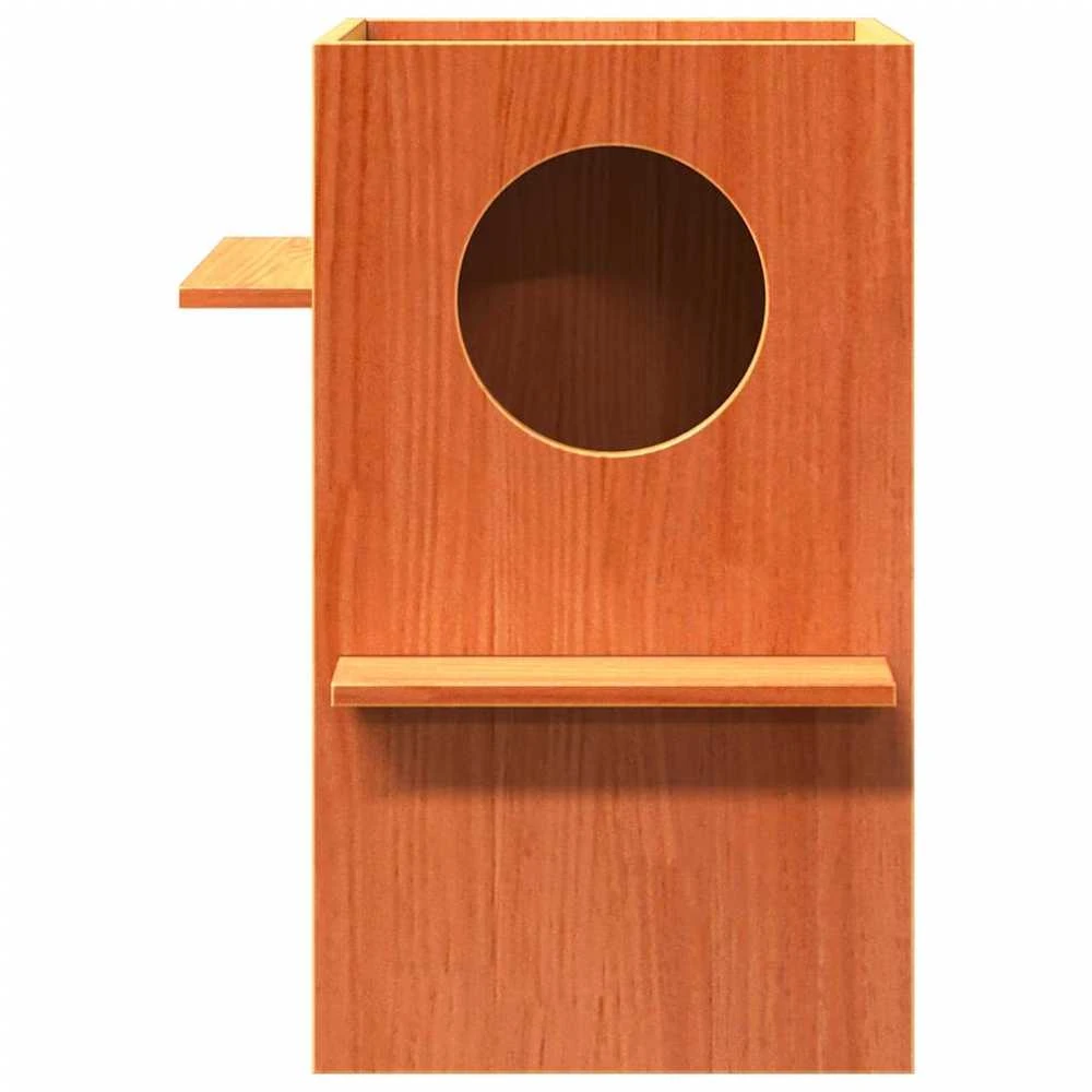 Cat House Wax Ruda 43x43x60 cm Pušies masyvo