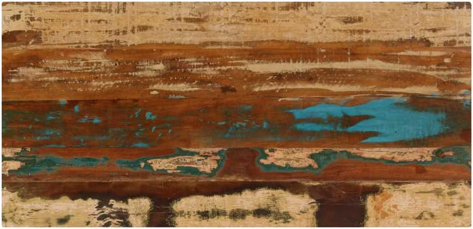 Kavos staliukas, 100x50x35cm, perdirbt. mango mas. ir plienas