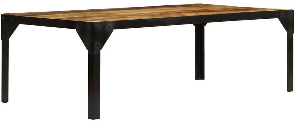 Kavos staliukas, 110cm, neapdor. mango med. masyvas ir plienas