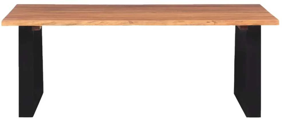 Kavos staliukas, masyvi akacijos mediena, 110x60x40 cm