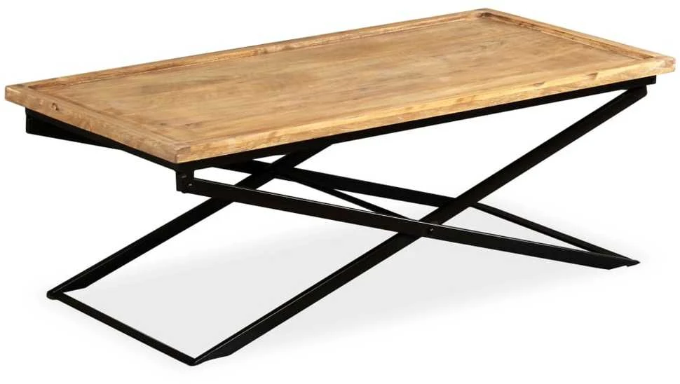 Kavos staliukas, masyvi mango mediena, 110x55x42 cm