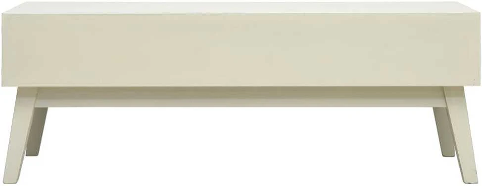 Kavos staliukas su 2 stalčiais, pilkas, 110x50x40cm, mediena