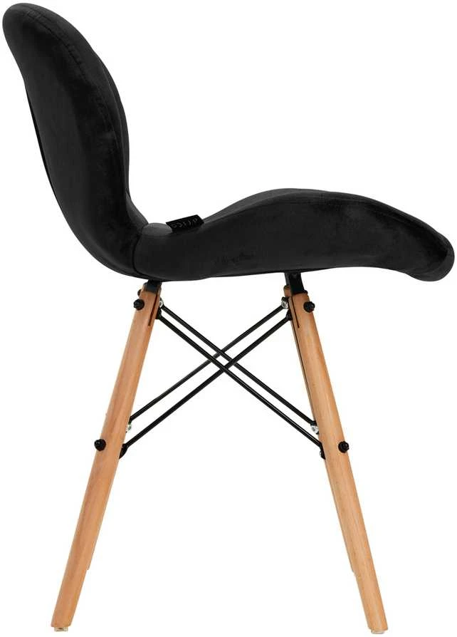 Activeshop Kėdė 4Rico QS-186 Scandi Velvet Juodas