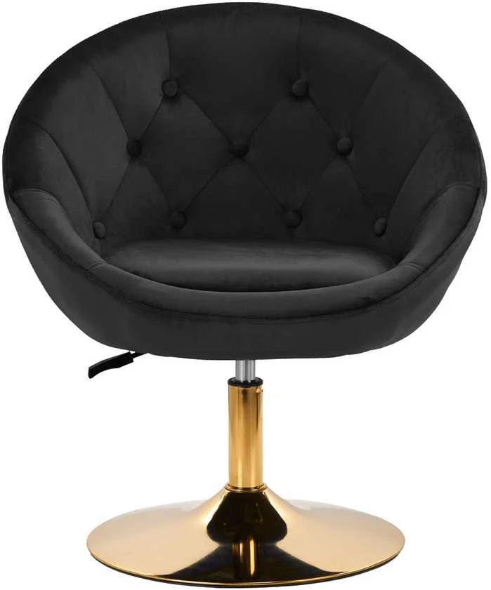 Activeshop Pasukamas fotelis 4Rico QS-BL12G Velvet Juodas