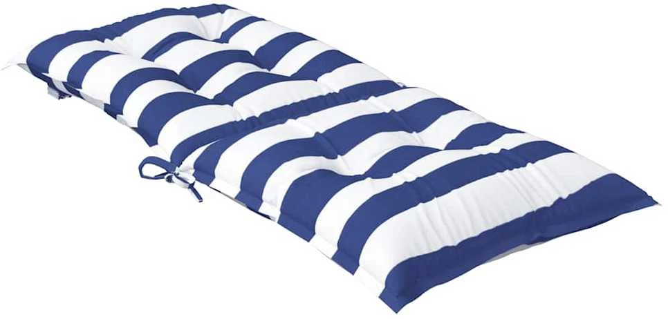 Kėdės pagalvėlės, 2vnt., mėlynos/baltos, audinys, dryžuotos