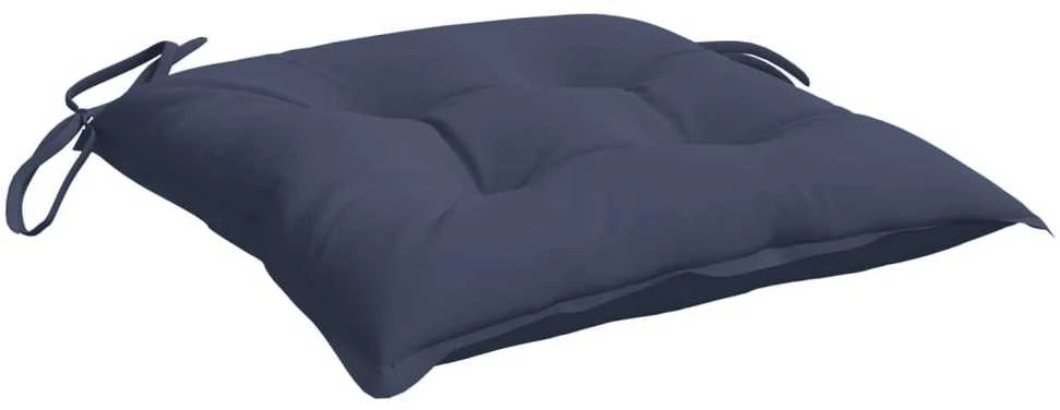 Kėdės pagalvėlės, 2vnt., tamsiai mėlynos, 40x40x7cm, audinys