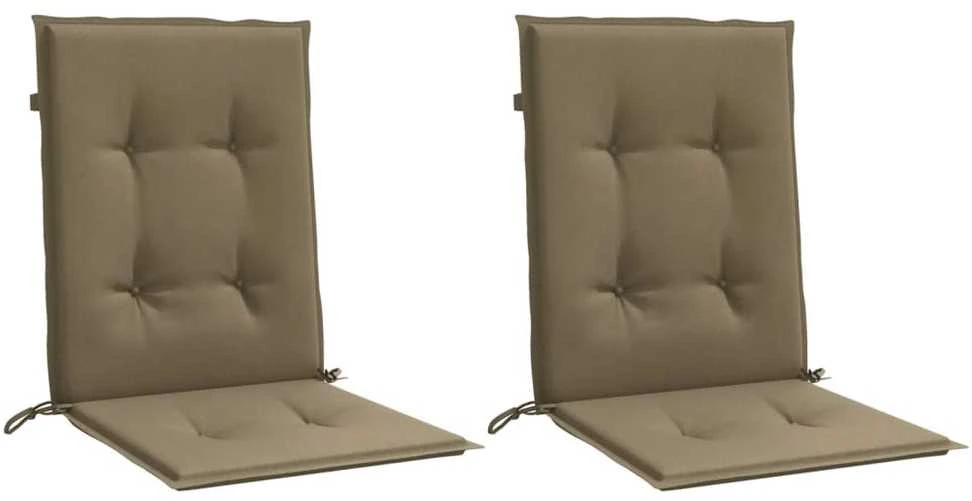 Kėdės pagalvėlės, 2vnt., taupe, 100x50x4cm, audinys
