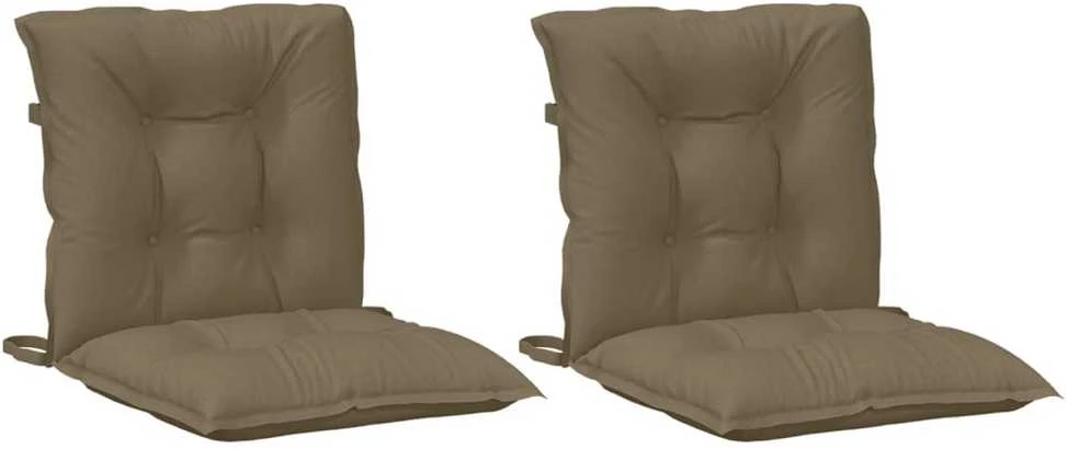 Kėdės pagalvėlės, 2vnt., taupe, 100x50x7cm, audinys