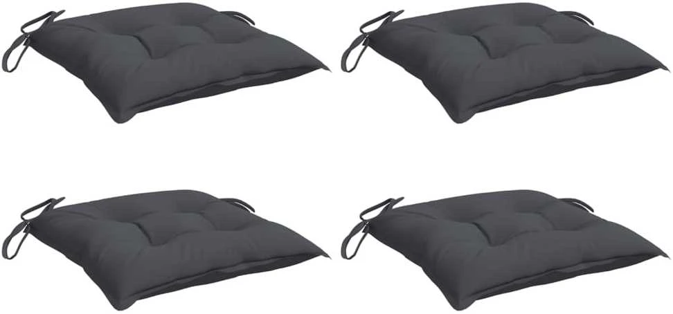 Kėdės pagalvėlės, 4vnt., antracito, 50x50x7cm, oksfordo audinys