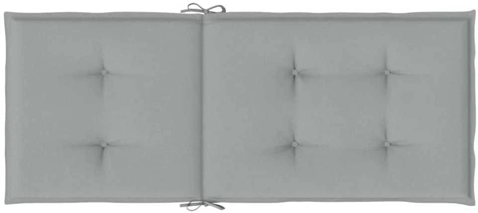 Kėdės pagalvėlės, 4vnt., šviesiai pilkos, 120x50x4cm, audinys