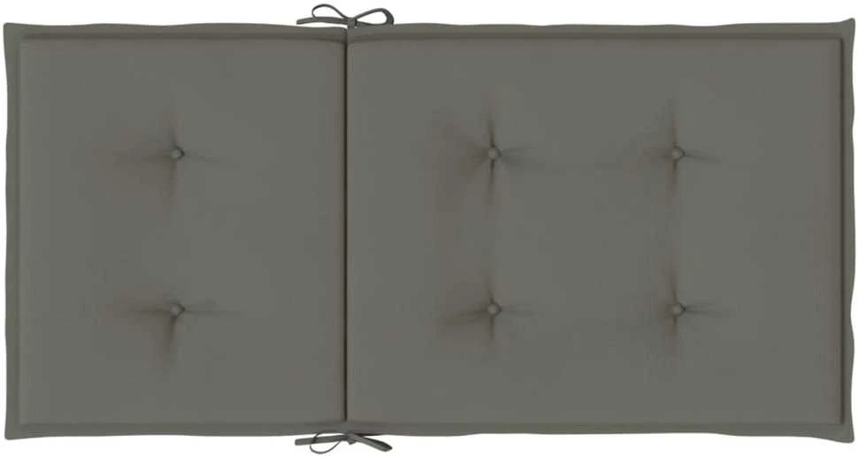 Kėdės pagalvėlės, 4vnt., tamsiai pilkos, 100x50x4cm, audinys