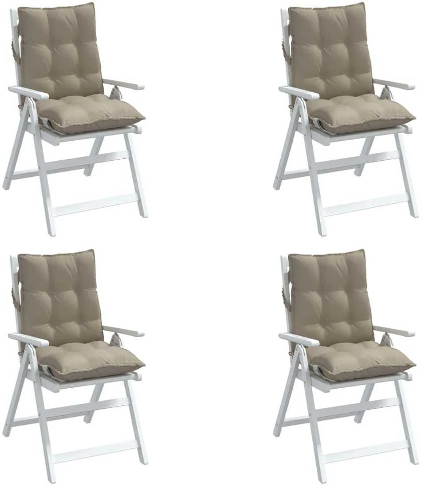 Kėdės pagalvėlės, 4vnt., taupe, oksfordo audinys
