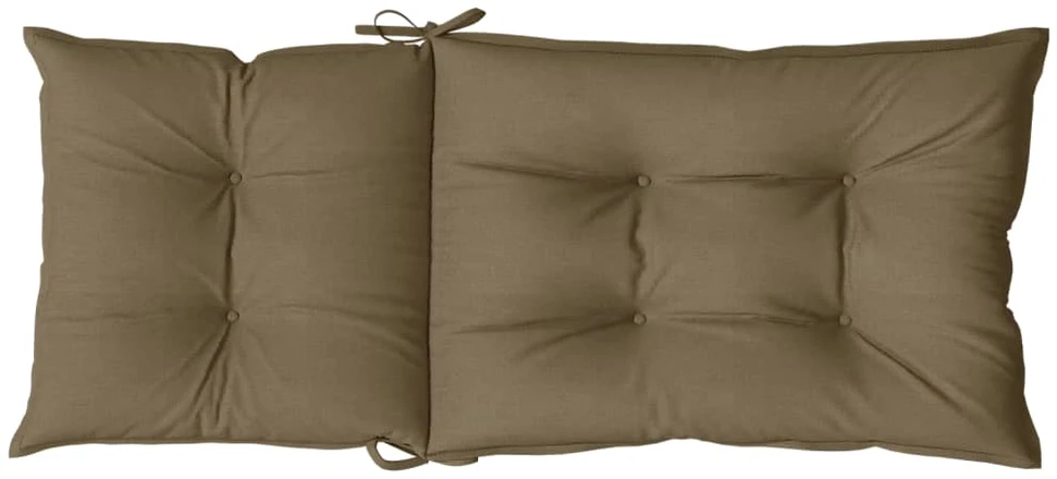 Kėdės pagalvėlės, 6vnt., taupe, 120x50x7cm, audinys