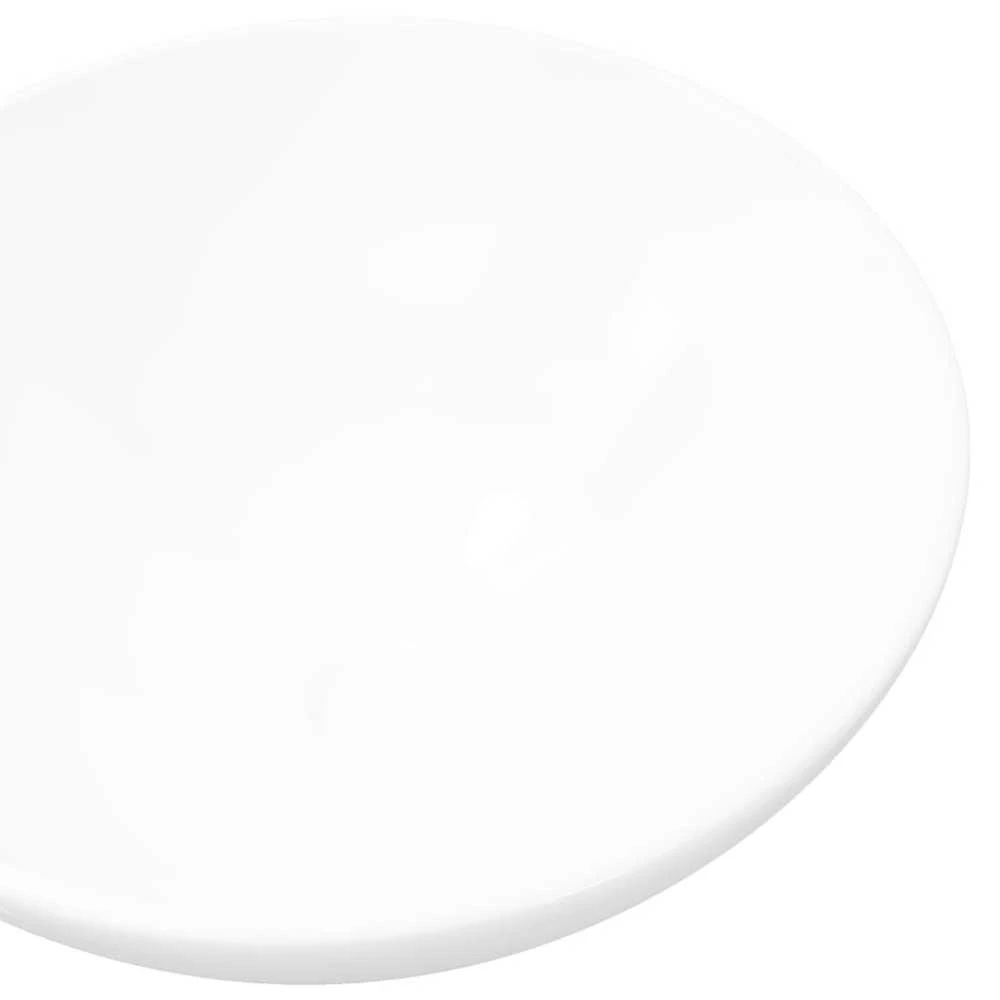 Keramikinis Vonios Praustuvas, Apvalus, Baltas