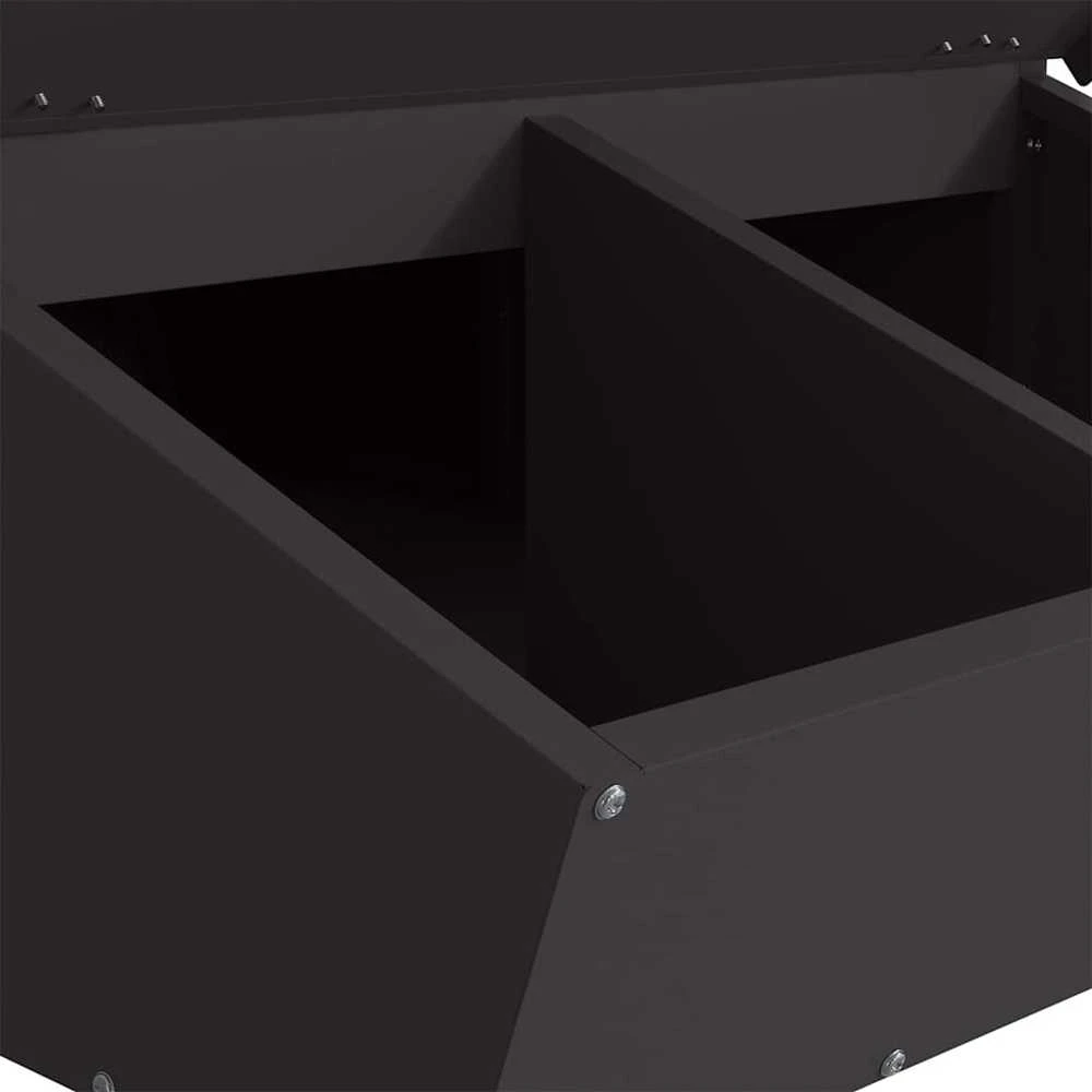 Kiaulių šėrykla Juoda 82 x 51 x 91,5 cm 20 kg