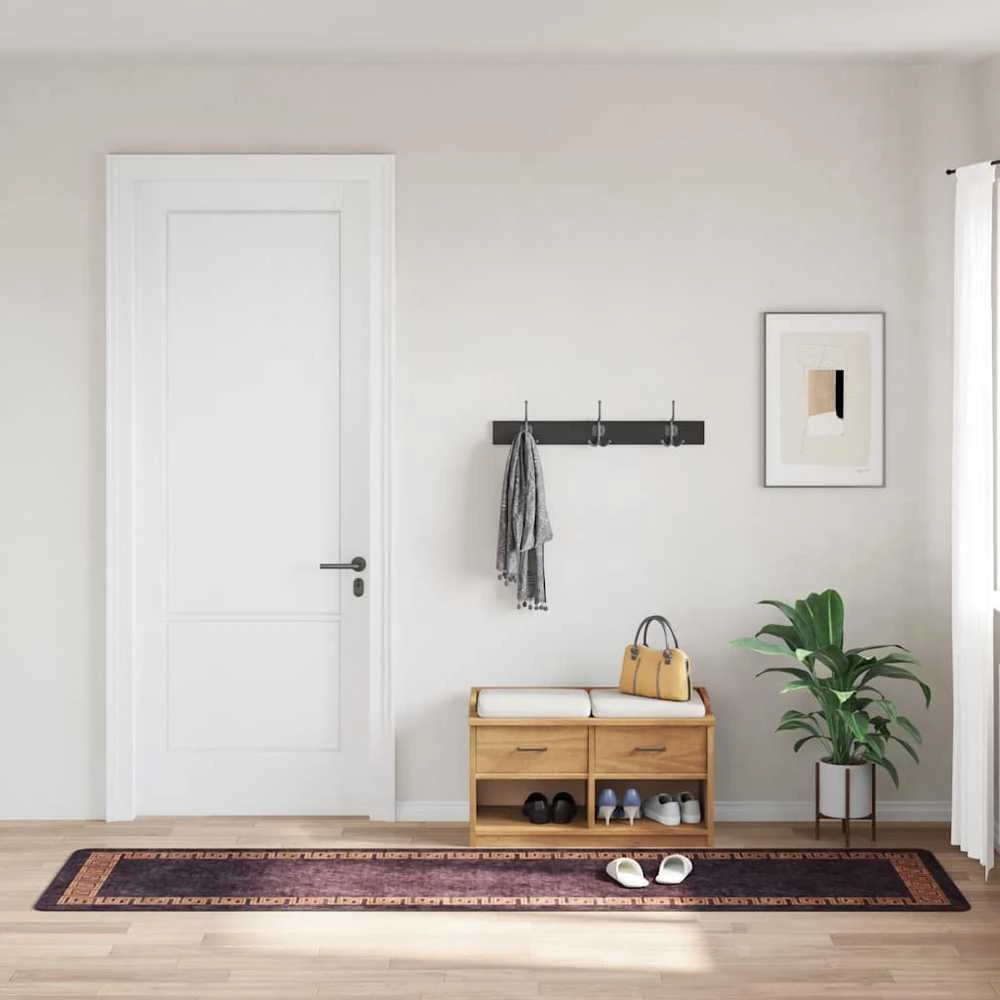 Kilimas, juodos ir auksinės spalvos, 80x300cm, neslystantis