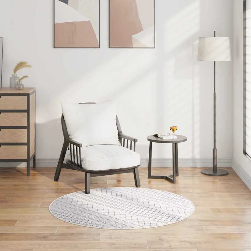 Kilimas, juodos ir baltos spalvos, 120cm, neslystantis