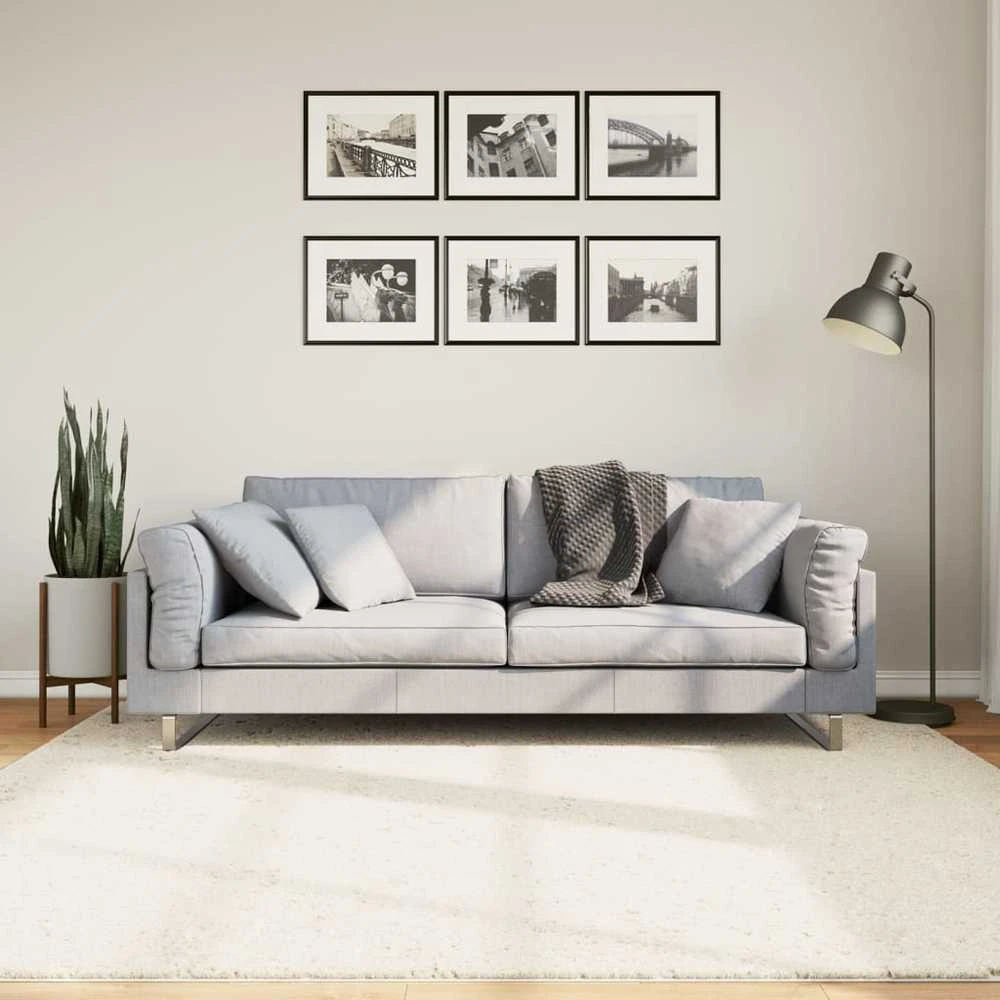 Kilimas OVIEDO, smėlio spalvos, 200x200cm, trumpi šereliai