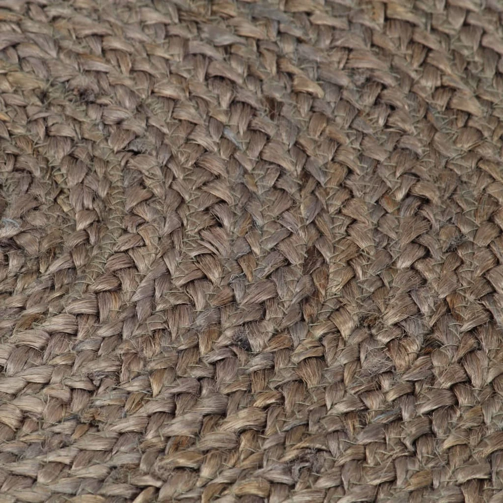 Kilimas, pilkas, 210cm, džiutas, apskritas, rankų darbo