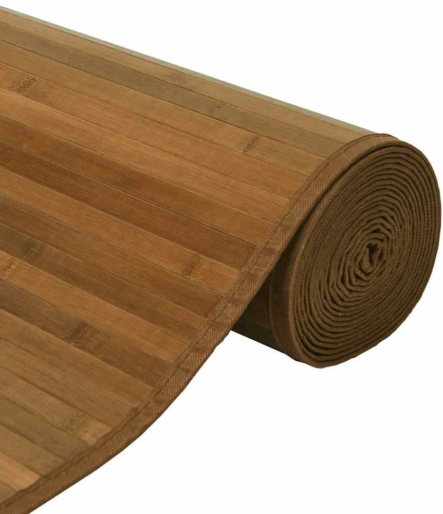 Kilimas, rudos spalvos, 60x1000cm, bambukas, stačiakampis