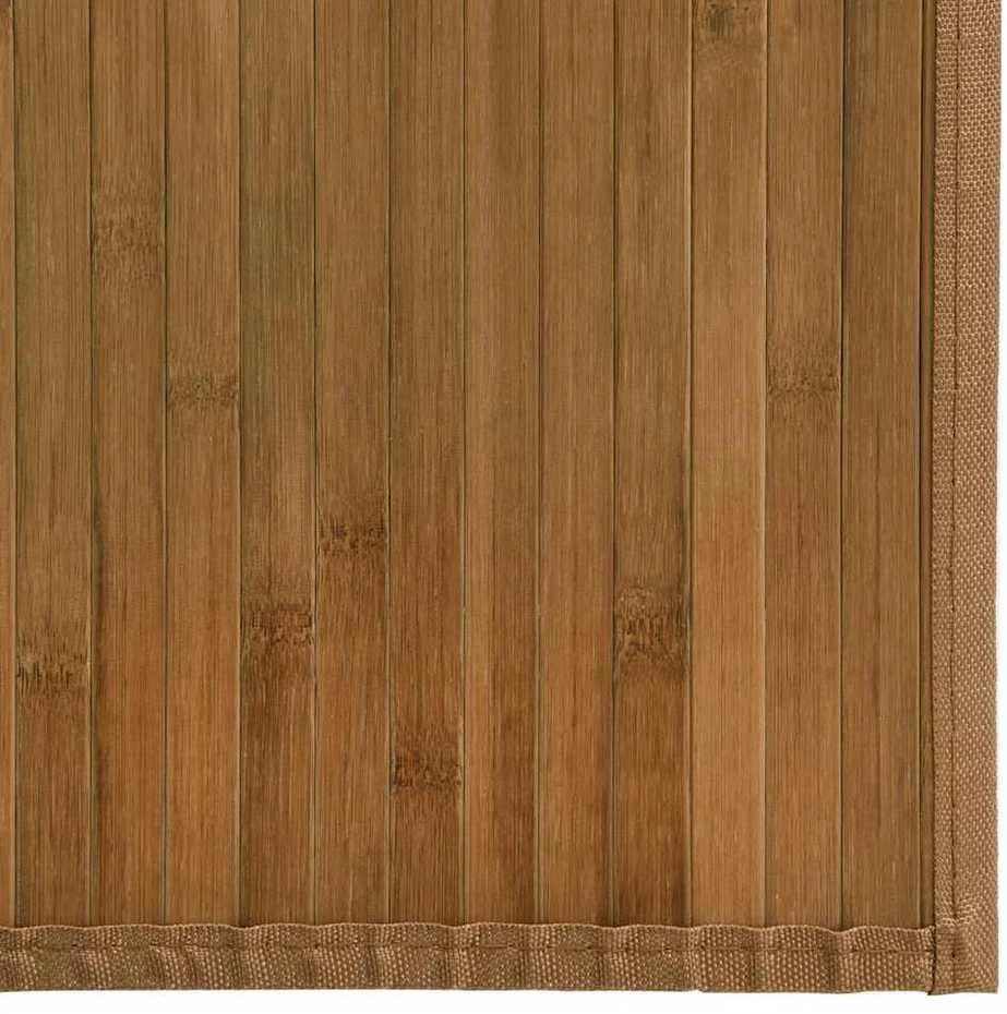 Kilimas, rudos spalvos, 60x200cm, bambukas, stačiakampis