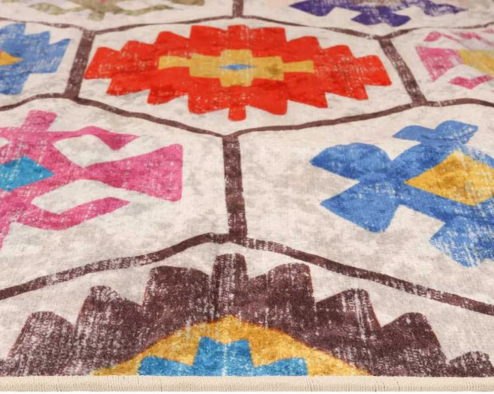 Kilimas, spalvotas, 160x230cm, neslystantis, plaunamas