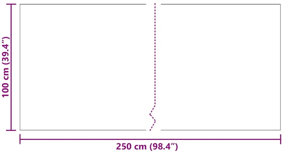 Kilimėlio bėgimo kilimas Šviesiai pilka 100 x 250 cm audinys