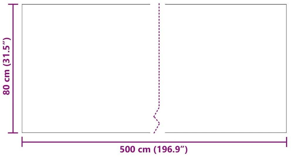 Kilimėlio bėgimo kilimas Šviesiai pilka 80 x 500 cm audinys