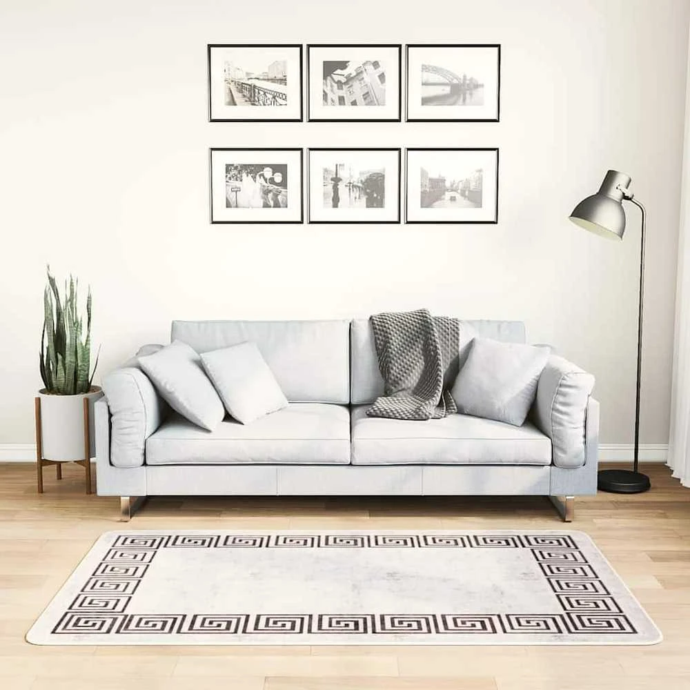 Kilimas, šviesus smėlio, 80x150cm, neslystantis, skalbiamas