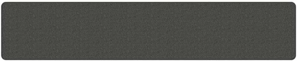 Kilimas-takelis, antracito spalvos, 50x250cm, sizalio imitacija