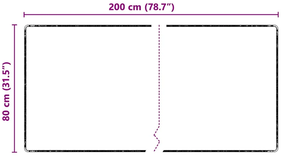 Kilimėlio bėgimo kilimas Pilka 80 x 200 cm