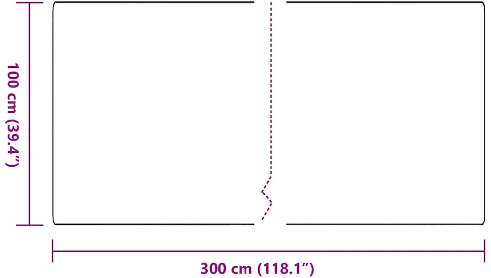 Kilimėlio bėgimo kilimas Šviesiai pilka 100 x 300 cm