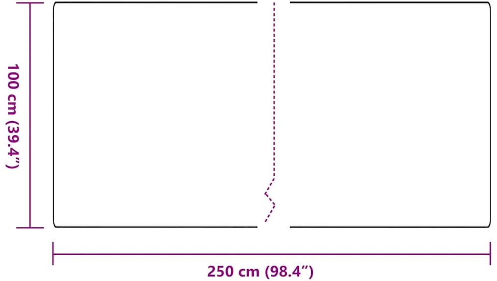 Kilimėlio bėgimo kilimas Tamsiai pilka 100 x 250 cm