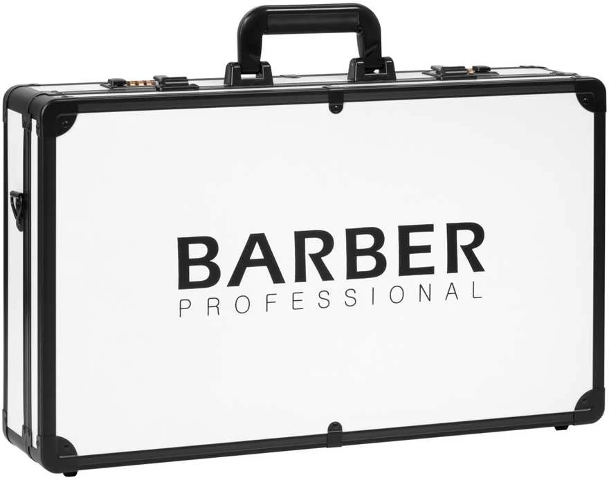 Activeshop Kirpėjų lagaminas įrankiams susidėti Barber Professional, baltas