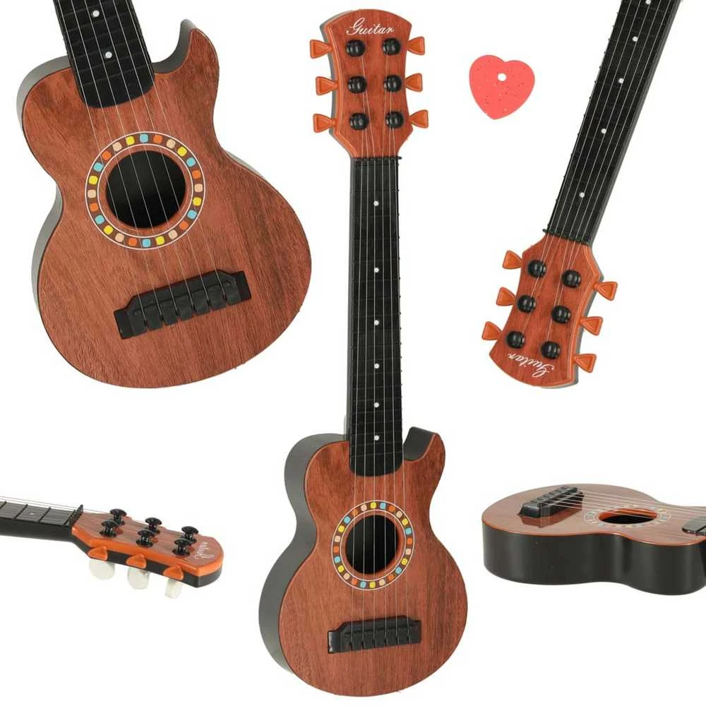 Ikonka Vaikiška gitara, 46,5 cm, ruda/juoda