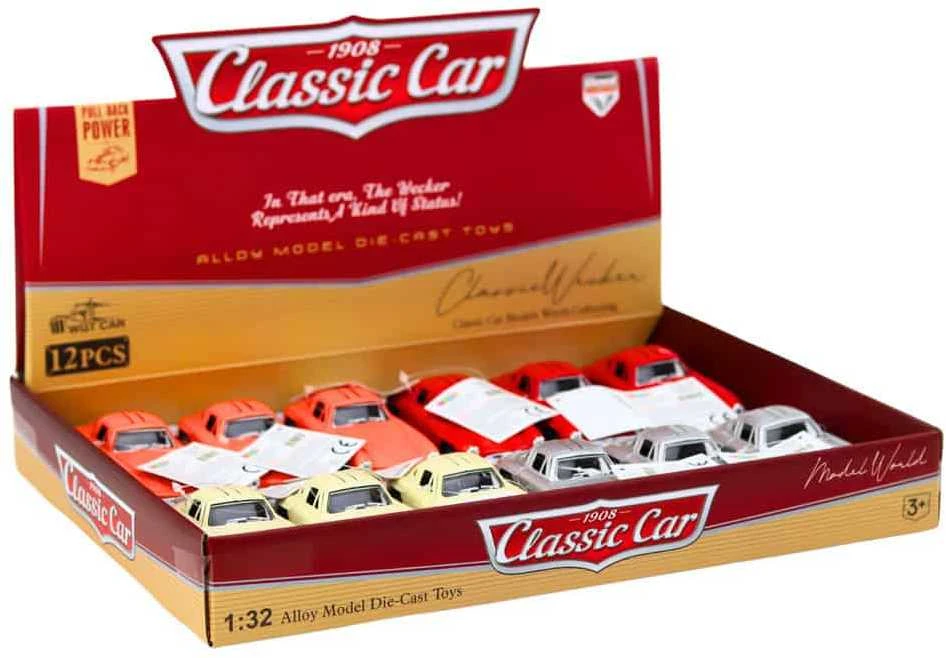 Lean Toys Klasikinis 1:32 Metalinis Automobilis su Atveriamomis Durimis