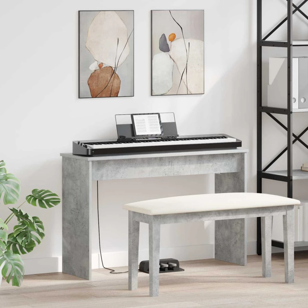 Klaviatūros stovas Betono pilka 100 x 32 x 64 cm