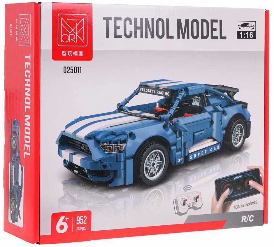 Ramiz Techniniai blokeliai sportiniam automobiliui Mėlyna 952 vnt.