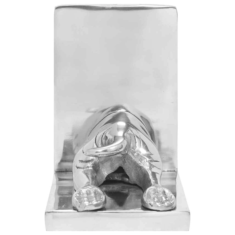 Nuotraukų rėmelis Knygų atramos 2 vnt. Sidabro 12 x 15 x 18 cm Aliuminis