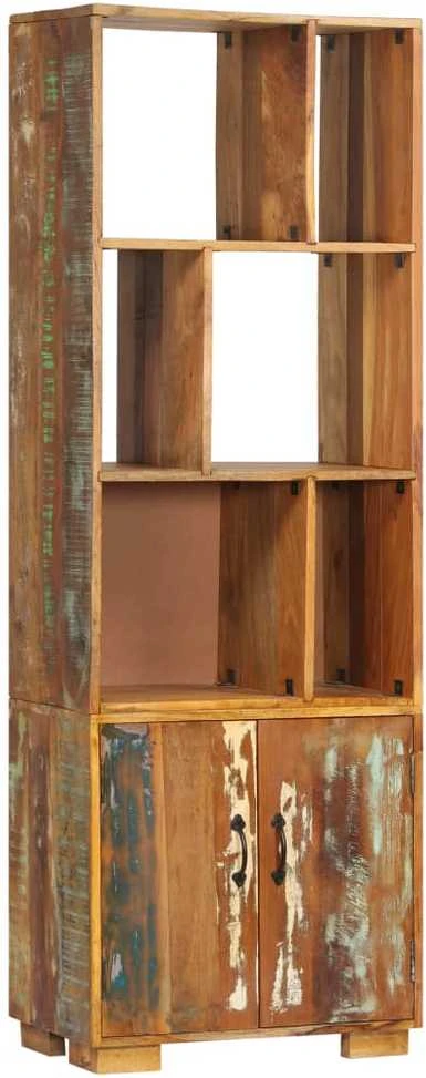 Knygų lentyna, 60x35x180cm, perdirbtos medienos masyvas