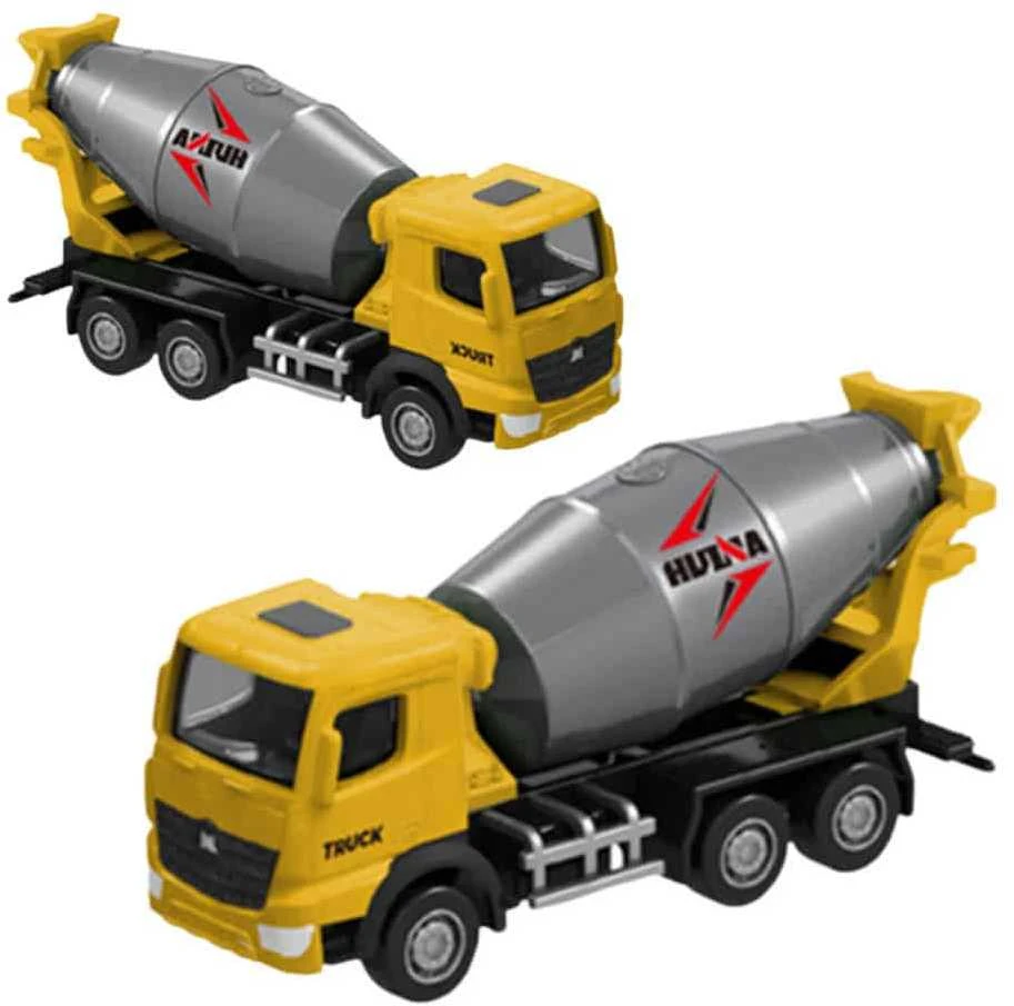 Kolekcinis HUINA geltonos betono maišyklės modelis 1:80