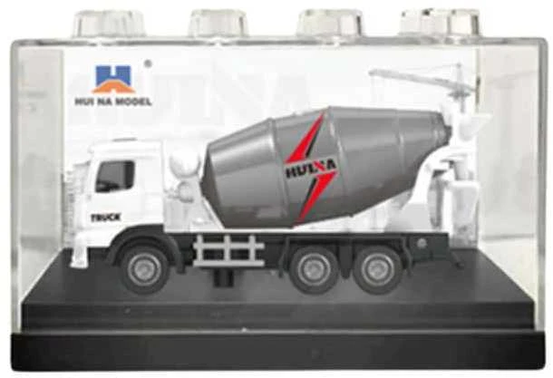 Kolekcinis HUINA baltos betono maišyklės modelis 1:80