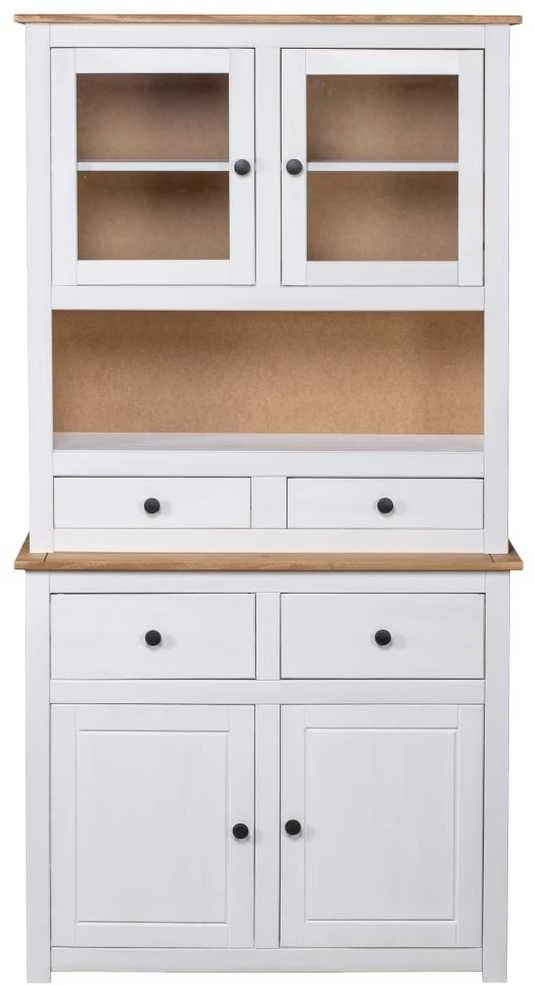 Komoda Panama, baltos sp., 93x40,5x180cm, pušies med. masyvas