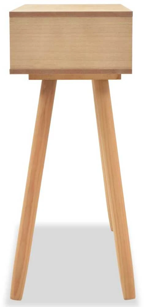 Konsolinis stalas, masyvi pušies mediena, 80x30x72cm, ruda