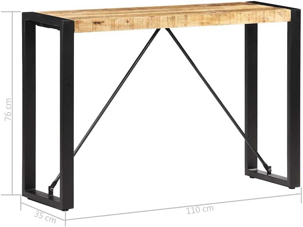 Konsolinis staliukas, 110x35x76cm, mango medienos masyvas