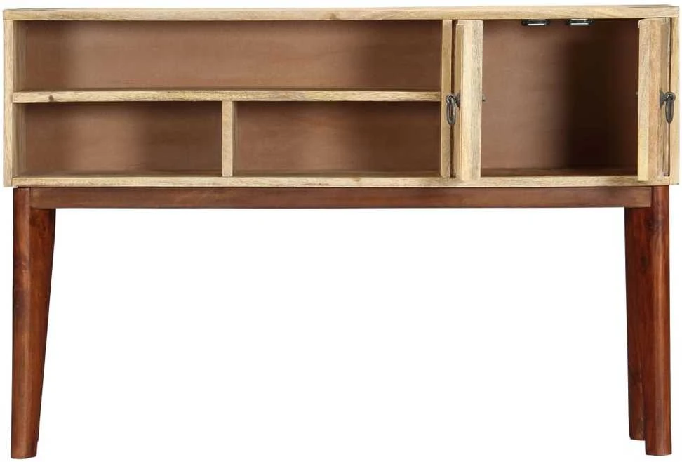 Konsolinis staliukas, 115x30x76cm, neapdorota mango mediena